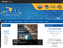 Tablet Screenshot of mlacswimming.com